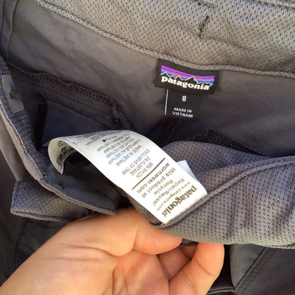 Patagonia Quandary Hiking Outdoor Shorts Gray Womens Size 8 (31x5) - Picture 5 of 7